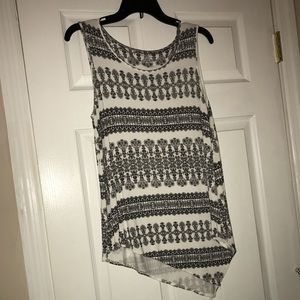 Black and white tank top